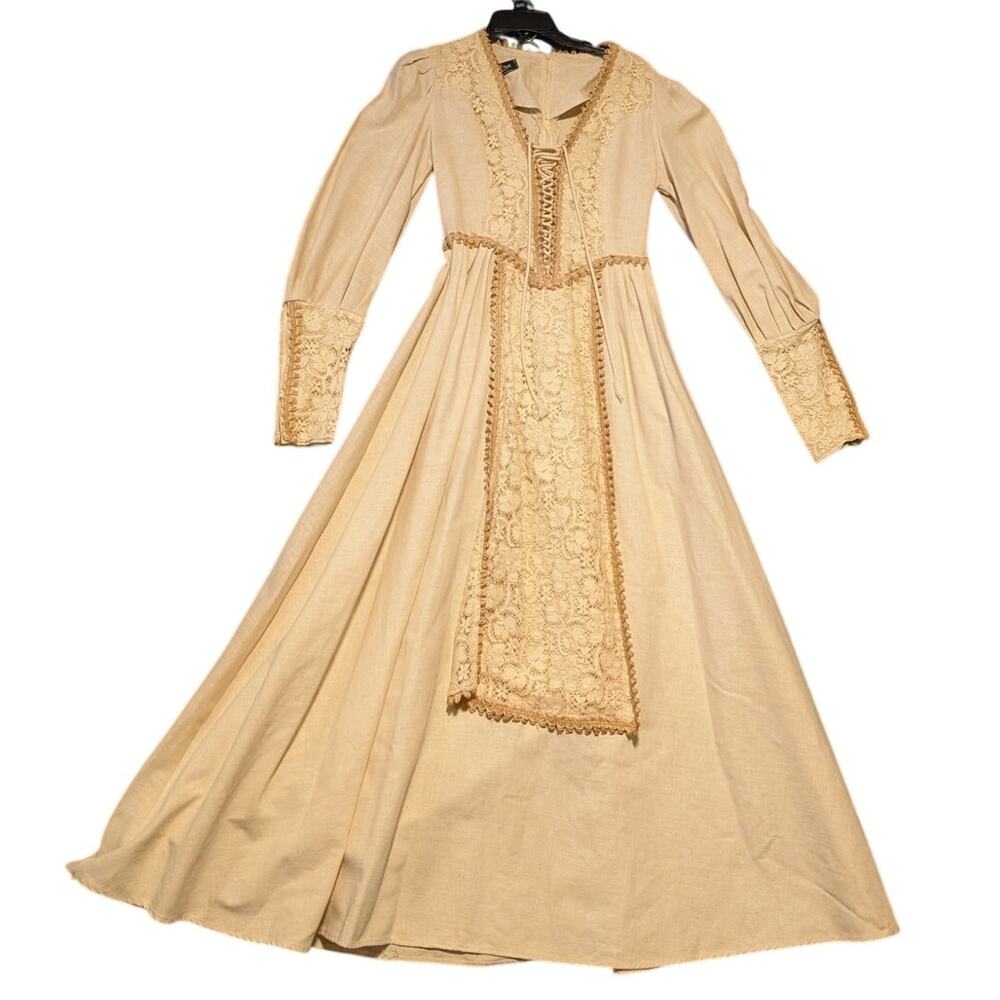 Gunne Sax by Jessica Black Label 70s Elizabethan Revival Renaissance Dress